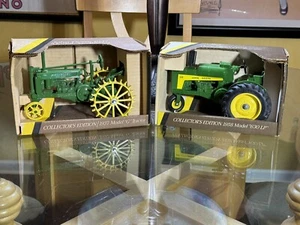 ERTL JOHN DEERE 1937 MODEL G & 1958 MODEL 630 LP 1/16 SCALE PRECISION DIE CAST - Picture 1 of 5