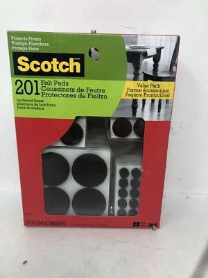 Scotch 3M 201pc Black Felt Pads Value Pack for Hardwood Floors - Image 1 of 4