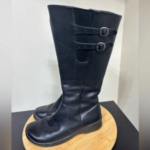 Keen Bern Baby Bern Women's Size 8 Black Leather Riding Boot Waterproof Zip Up - Picture 1 of 16