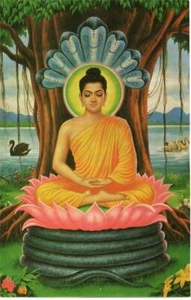FOTO DE PÓSTER BRILLANTE DE GAUTAMA BUDA BUDISMO INDIA ILUMINADO ENSEÑANZA 1108 - Imagen 1 de 1