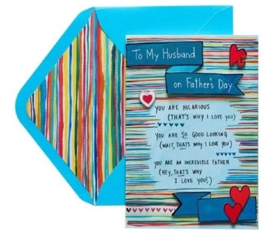 Papyrus To My Husband on Father's Day - There are So Many Reasons I Love You! - Image 1 of 4