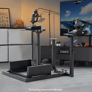 Marada Double Shift Lever Flight Game Stand Fit Thrustmaster Logitech X52 PRO - Picture 1 of 20