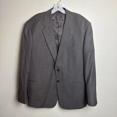 Abrigo deportivo para hombre Richard Harris traje chaqueta 44R mezcla de lana marrón grisáceo Foto 1 de 4