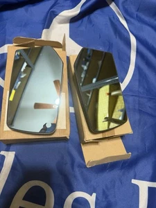 Mercedes W116 Side Mirror Glass Set R+L 1168101321 1168101621 ULO Genuine - Bild 1 von 2