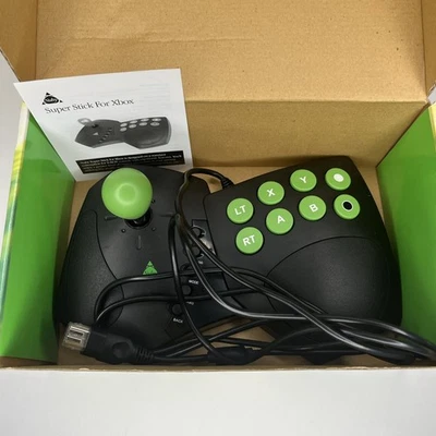 Nuby Super Stick for Xbox 36020 8 Button Arcade Stick, Tested CIB 2003 - Image 1 of 4