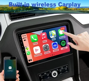 Radio de coche estéreo de 10,1" para Ford Mustang 2010-2014 Carplay GPS navegación BT con cámara - Imagen 1 de 18