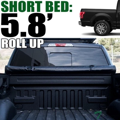 TLAPS For 19-24 Dodge Ram 1500 5.7' Short Bed Lock Roll Up Vinyl Tonneau Cover - Image 1 of 4