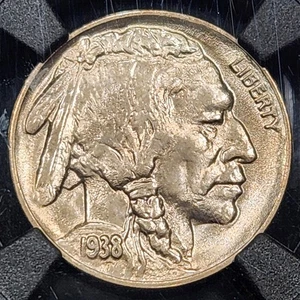 1938-D/D Buffalo 5c Nickel | NGC MS67 Gem BU VaultBox - Picture 1 of 3
