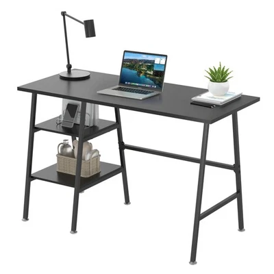 Escritorio de oficina para computadora en casa de 43 pulgadas moderno escritorio simple con almacenamiento para... Foto 1 de 4