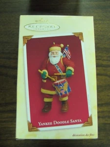 2005 Hallmark Keepsake Ornament YANKEE DOODLE SANTA Patriotic USA NIB - Picture 1 of 3
