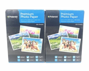 Lot of 2 Polaroid Premium Photo Paper 6”x4”Premium Gloss Paper 200 Sheets Total - Picture 1 of 2