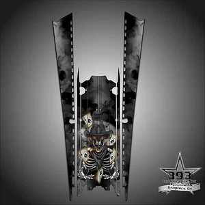 2016-2018 POLARIS AXYS 163" Tunnel Decal Sticker Wrap Graphics Outlaw Black - Picture 1 of 1