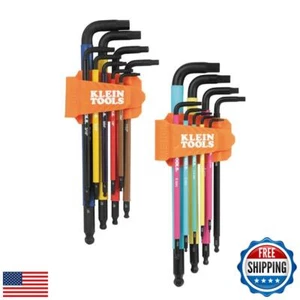 Klein Tools BLS18 Sechskantschlüssel-Set, farbcodiert, SAE und metrisch, wärmebehandelt - Bild 1 von 5