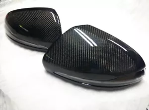 Carbon Fiber Replacement Mirror Cap For Mercedes Benz W205 S205 C Class - Picture 1 of 1