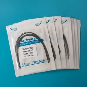 30 paquetes dentales arco ortodoncia alambre rectangular ovoide acero inoxidable diente UL - Imagen 1 de 6