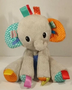 INICIOS BRILLANTES - ETIQUETAS - Juguete bebé de peluche gris elefante amoroso - Imagen 1 de 12