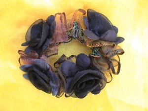 FOREST THEMED FLOWER SCRUCHIE - CUTE! - Picture 1 of 1