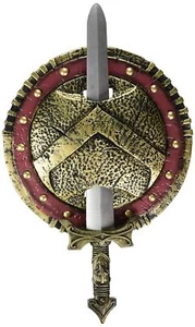 Spartan Combat Shield & Sword Toy Fancy Dress Halloween Child Costume Accessory - Picture 1 of 1