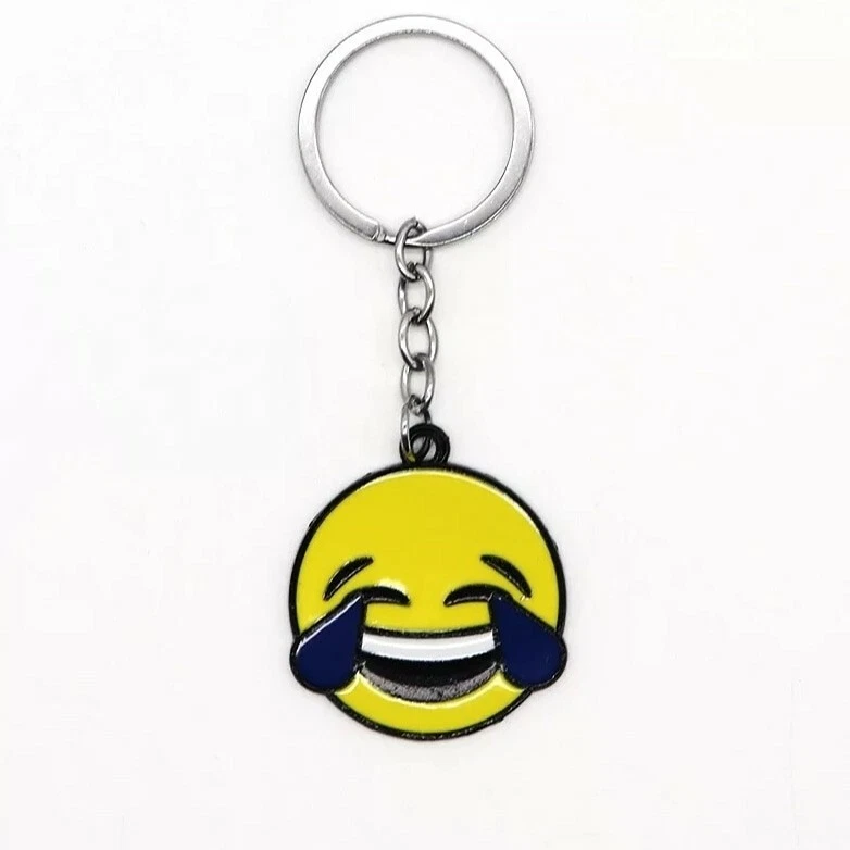 PORTACHIAVI EMOTICON EMOJI FACCINA IDEA REGALO DIVERTENTE ACCESSORI - Immagine 1 di 1