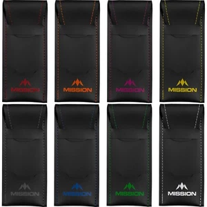 Mission Darts Bar Wallet With Sport 8 Trim Black Slimline Compact Case 8 Colours - Picture 1 of 9