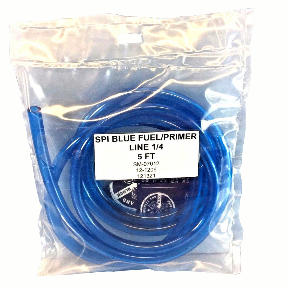 NEW SPI BLUE FUEL LINE HOSE 1/4" PRE-CUT TO 5 FEET POLARIS SKI-DOO ARCTIC CAT - Image 1 of 1