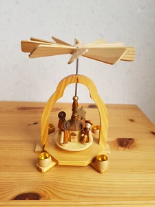 💖hübsche Pyramide Erzgebirge 18cm Seiffener Kirche Kurrendesänger💖#d44 - Bild 1 von 13