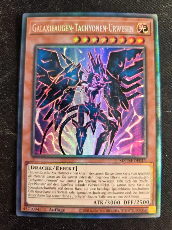 Yu-Gi-Oh! MZTM-DE011 Galaxieaugen-Tachyonen-Urwesen Collectors Rare NM 1st - Bild 1 von 1