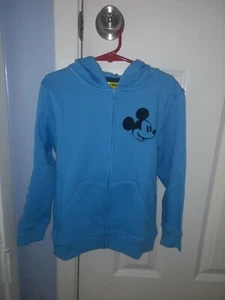 Disney Mickey Mouse kids blue hoodie Size 5 - Picture 1 of 3