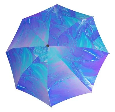 Knirps T.200 Medium Duomatic Art Regenschirm Ice blau violett Neu