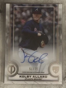 2019 Topps Tribute League Inauguration /75 Kolby Allard #LA-KA Rookie Auto RC - Picture 1 of 2
