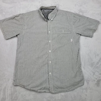 Element Shirt Mens Medium Grey Collared Stripe Grunge Skater Skateboard Adult M* - Image 1 of 4