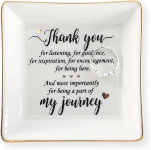 Ceramic Ring Dish Jewelry Tray for Mom Sister Friends - Picture 1 of 12