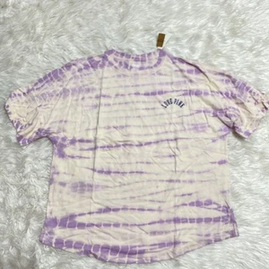 Nueva Camisa Victoria Secret Rosa Grande Púrpura Tie-Dye Love Mujer Gráfico - Imagen 1 de 4
