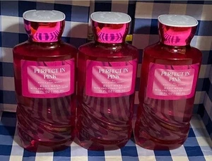 3 -Bath & Body Works PERFECT IN PINK 10oz Shower Gel Body Wash - Picture 1 of 2
