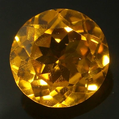 Zafiro champán Ceilán natural certificado 5,65 quilates 11x11 mm redondo AAA+ piedras preciosas Foto 1 de 4