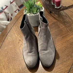Aquatalia Oribella Wildleder Stiefeletten 7,5 wasserdicht Booties grau Western - Bild 1 von 9