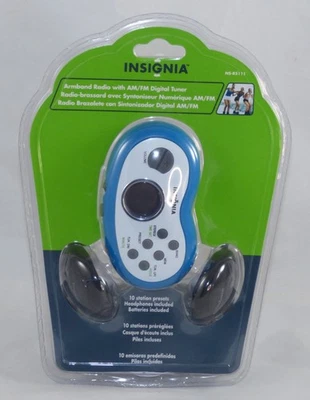 NEW Insignia NS-R5111 Armband Radio AM/PM Digital Tuner Stereo Portable Jogging - Image 1 of 3