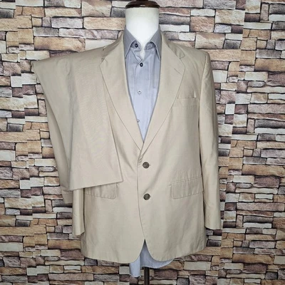 Traje Farah 2 Piezas Hombre 42R 36X31 Beige Mezcla Algodón Foto 1 de 4