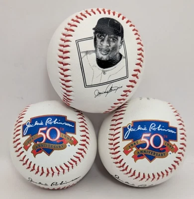 Lote de 3 béisbol Jackie Robinson 50 aniversario MLB - RK731 Foto 1 de 4