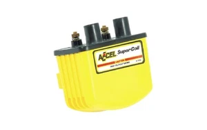 Accel 140408 Universal Yellow Highest Electronic Resistance Ignition Super Coil - Picture 1 of 3