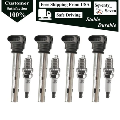 Kit de bobina de encendido 4 piezas para A5 Quattro A5 Audi L4 2.0L 07K905715E Foto 1 de 4