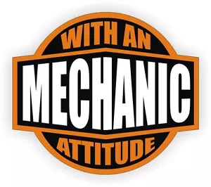 3pcs - Mechanic With An Attitude Tool Box Decals Stickers Sarcastic Auto Diesel - Picture 1 of 1