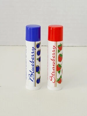 Bálsamo labial vintage Avon Sweet Berries-2 sabores-nuevo stock antiguo fresa arándano Foto 1 de 3