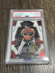 2022/23 Panini Select H2 Johnny Davis White Disco Rookie PSA 10 73/75