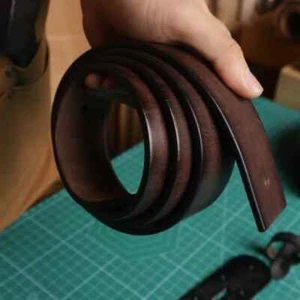 3.8CM Width Cowhide Strap Genuine Leather Men Belt No Buckle (4.5MM Thickened) - Picture 1 of 22