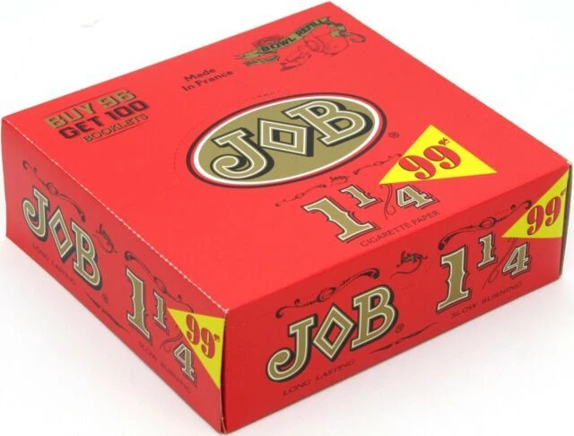 JOB Cigarette Rolling 1 1/4 Papers - 100 Booklets Per Box