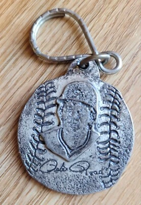 1985 Pewter PETE ROSE, 4192 Hits, Cincinnati Reds Keychain - Image 1 of 2