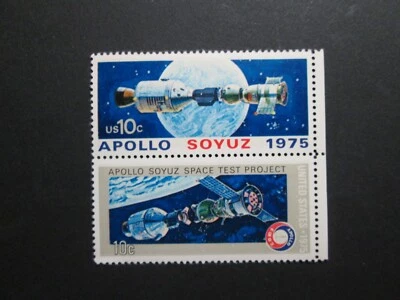 SCOTT Cat #1569-70 10¢ Apollo-Soyuz Space MNH/OG FREE SHIPPING ON COMBINED ORDER - Image 1 of 2
