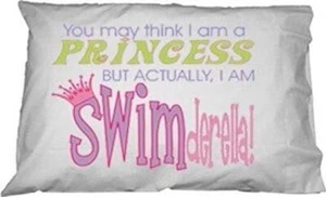 1Line Sports Swimderella Pillowcase - Picture 1 of 1