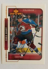 1999-00 Upper Deck MVP #54 In Person Auto Chris Drury Colorado Avalanche 